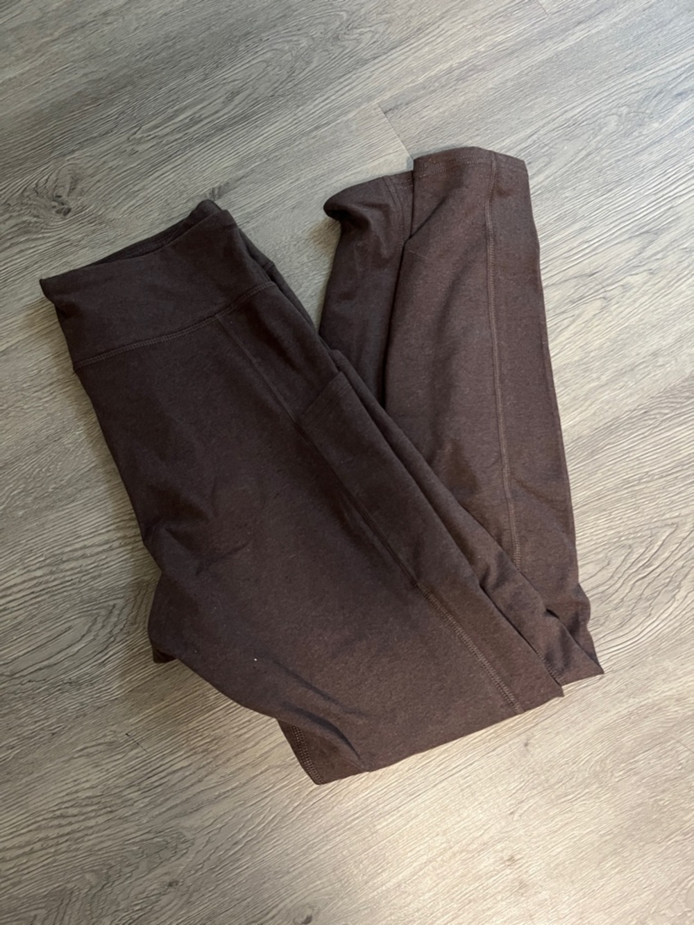 Brown High-Rise Women's Leggings